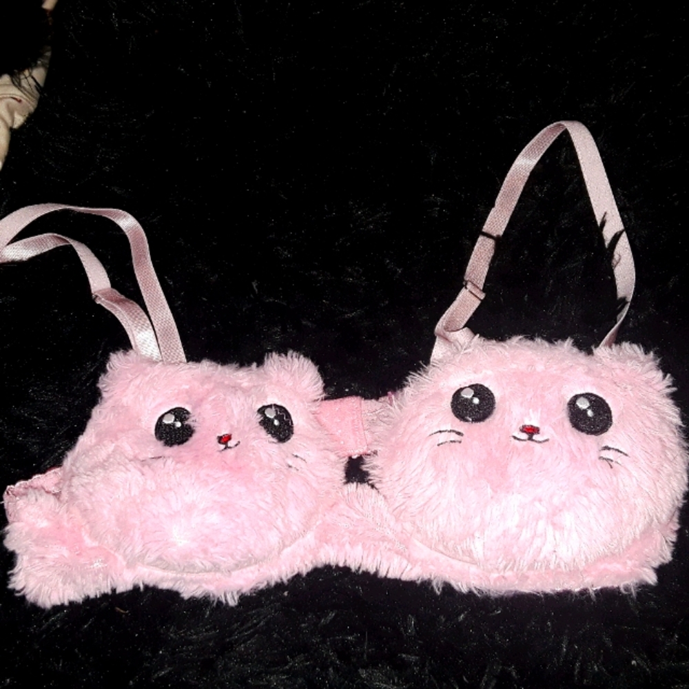 Pink Kitty Bra